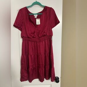 Nicole Miller Burgundy Dress